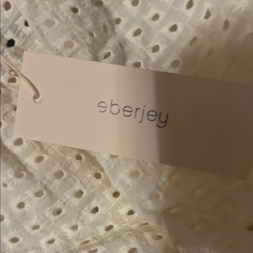 Eberjey Cream Sleeveless Crop Blouse